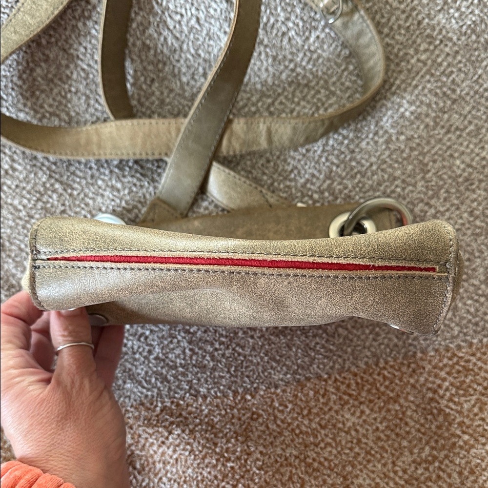Hammitt Tan Tony Crossbody Bag with Silver Accents - Picture 3 of 11